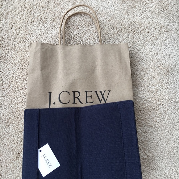 J. CREW Leather Passport Case, Navy Blue Pink Owls - Picture 6 of 6